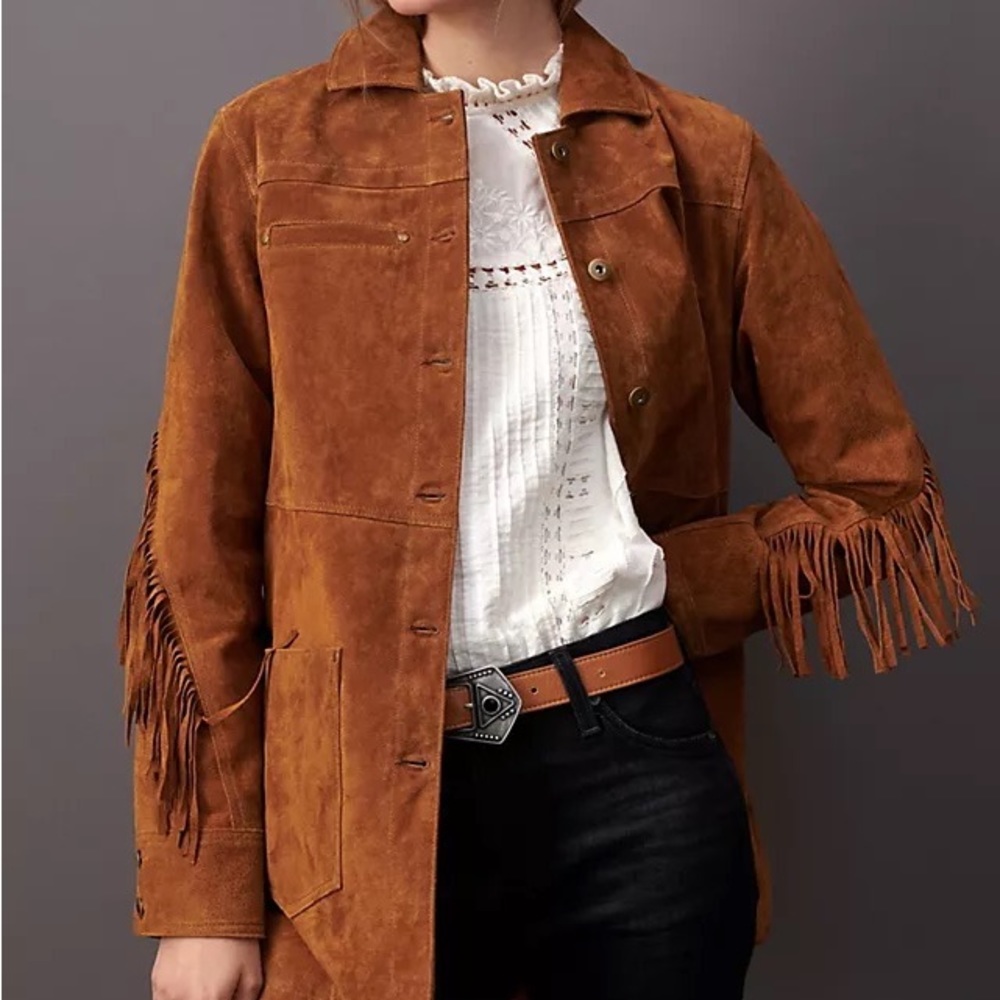 Anthropologie Pilcro fringe jacket